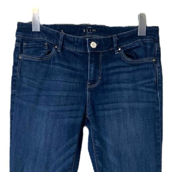White House Black Market Jeans The Slim Crop Mid Rise Dark Wash Women’s Size 2 - Picture 3 of 6